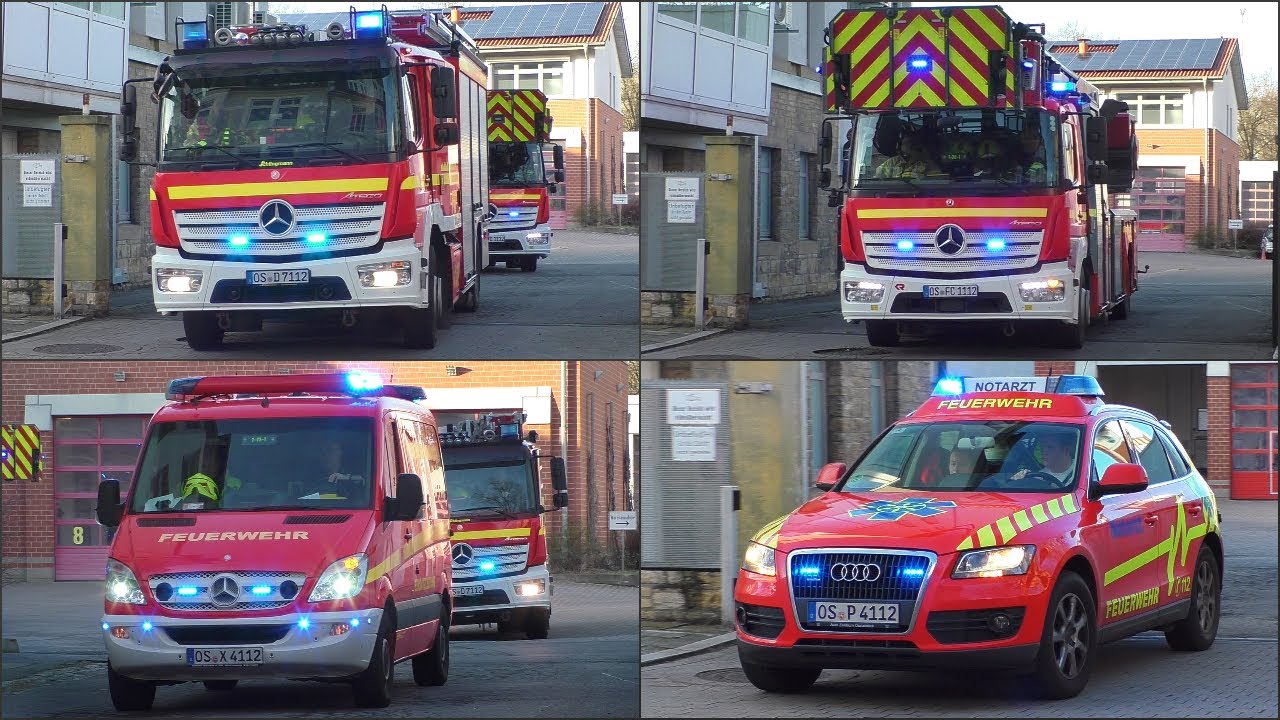 FEUERWEHR OSNABRÜCK! - Kurzzug der Berufsfeuerwehr, Polizei & Rettungsdiensten in Osnabrück!