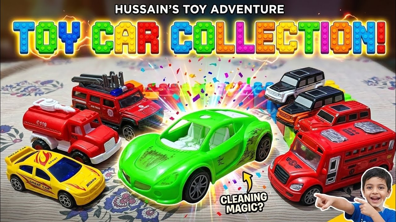 My BIGGEST Toy Car Collection! 🏎️ (Hussain's Adventure)  #creativekids #toys