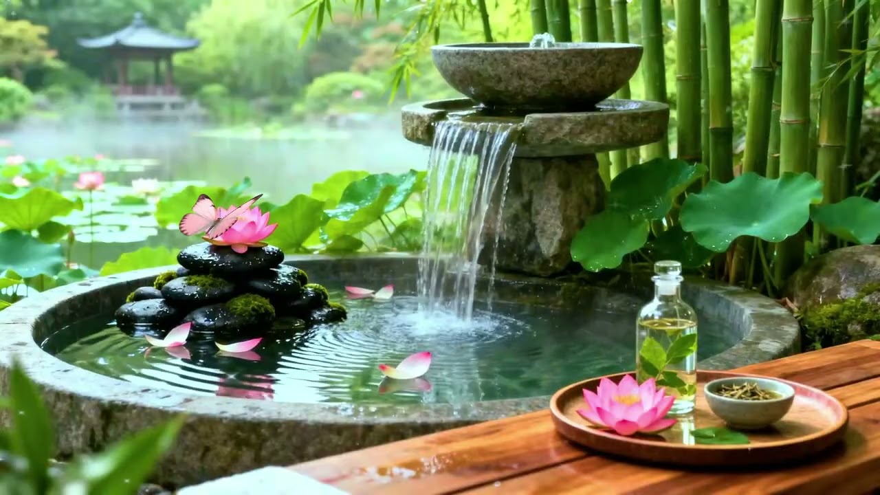 Healing Piano + Water Sounds 🌿 Deep Recovery Music to Reduce Stress and Overthinking
