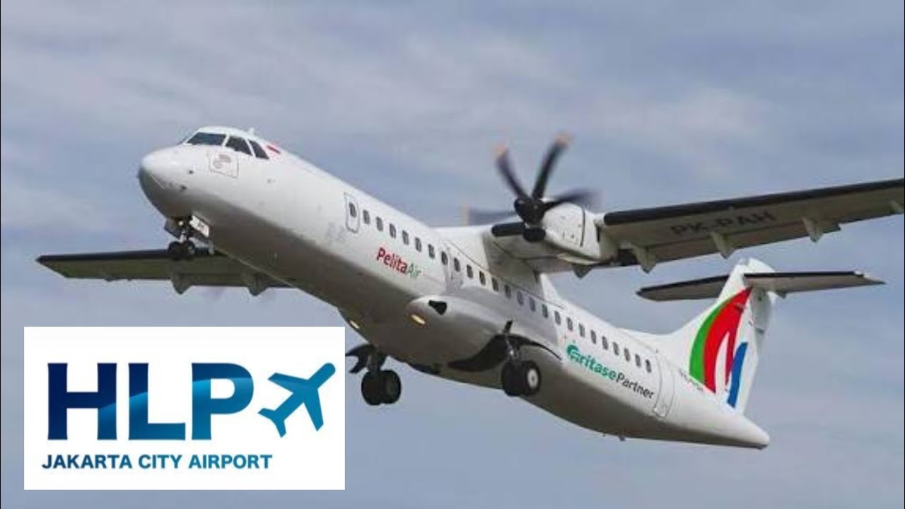 landing Halim Pelita Air / ATR 72-500 #2025
