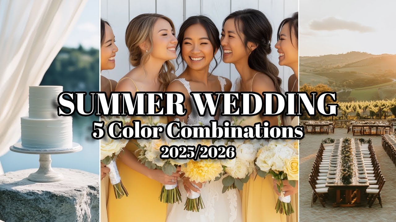 5 Stunning Summer Wedding Color Combinations  | Wedding Decorations 2026