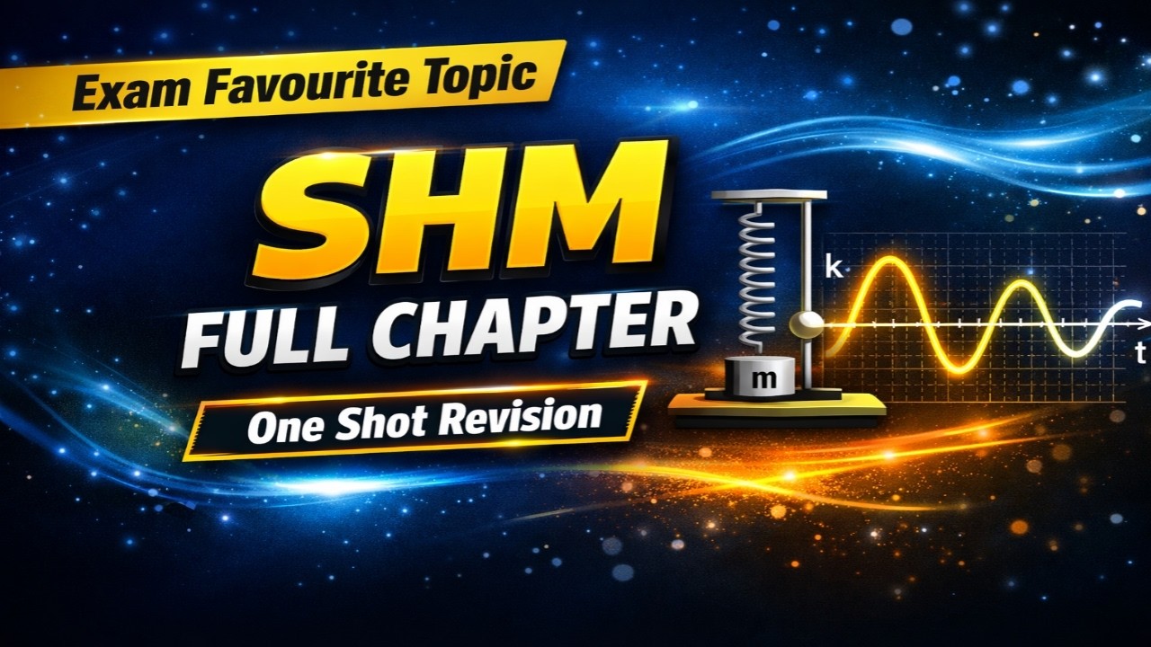 सरल आवर्त गति पूरा अध्याय | SHM Full Chapter One Shot | NCERT#SHM #SimpleHarmonicMotion #सरलआवर्तगति