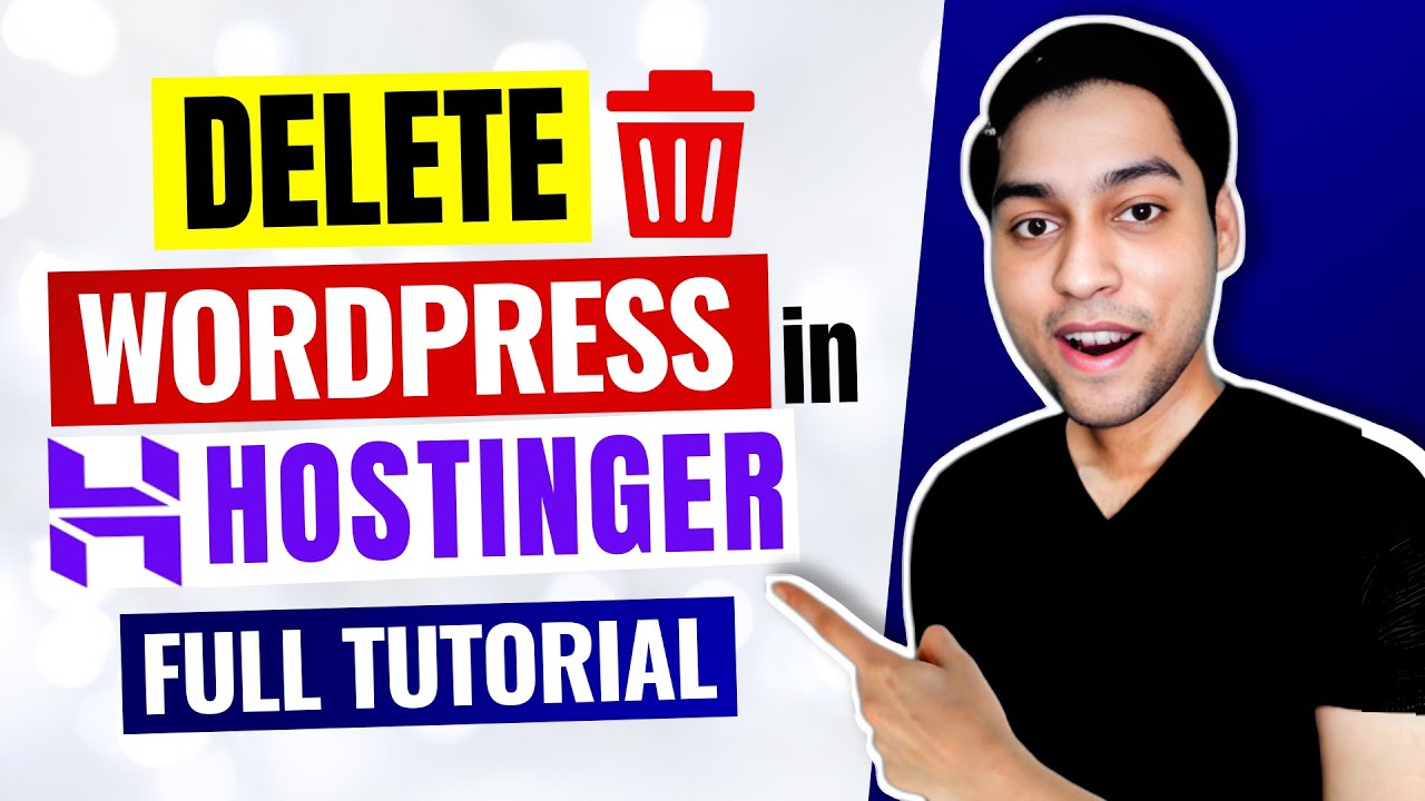How to Delete WordPress Website from Hostinger | How to Uninstall WordPress from Hostinger