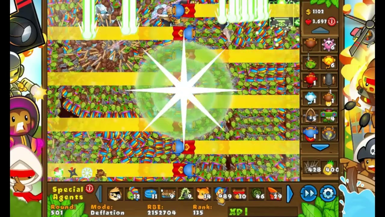 BTD5 Deflation Round 500! (World Record)