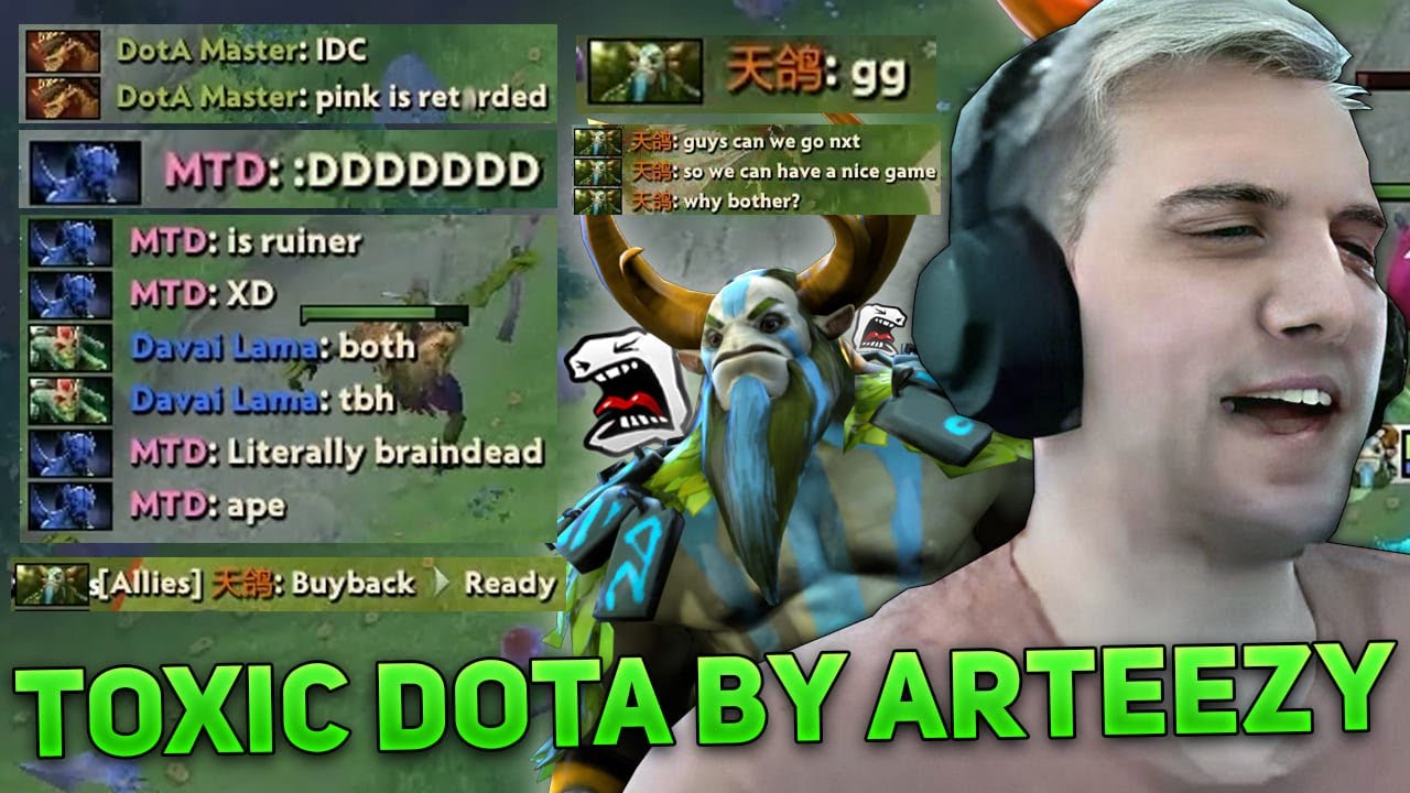 TOXIC DOTA by Arteezy on Nature's Prophet carry!