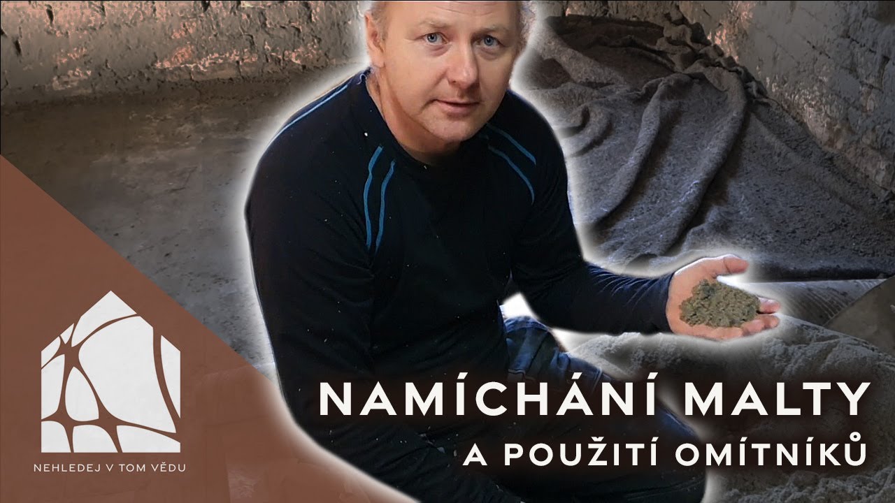 Namíchání omítkové malty a použití omítníků