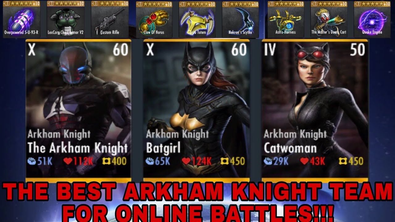 The BEST POSSIBLE ARKHAM KNIGHT TEAM IN INJUSTICE 1: GODS AMONG US
