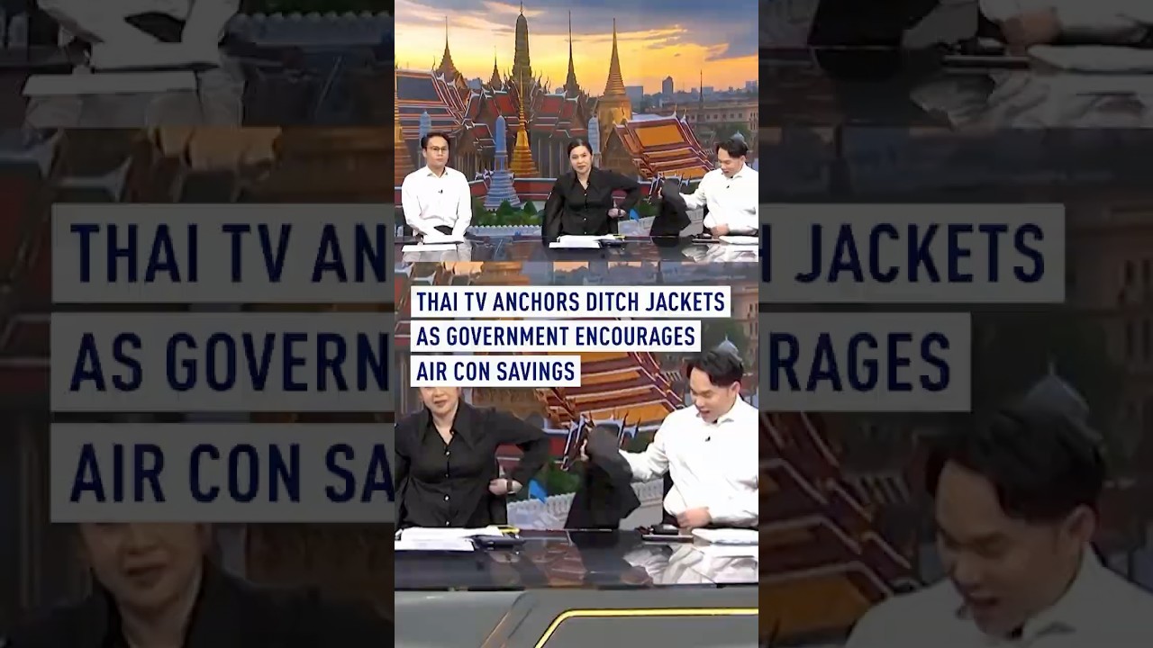 Thai TV anchors ditch jackets as government encourages air con savings