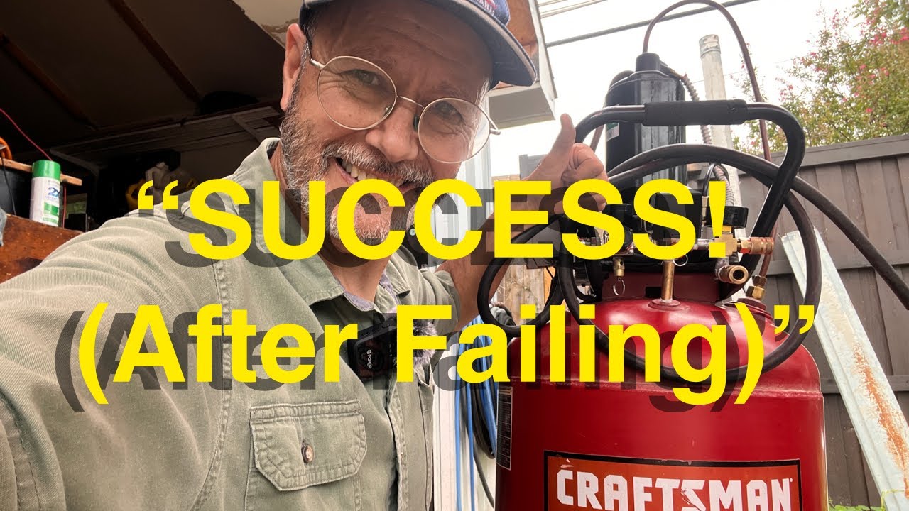 DIY Air Compressor Build | Using an AC Compressor Unit