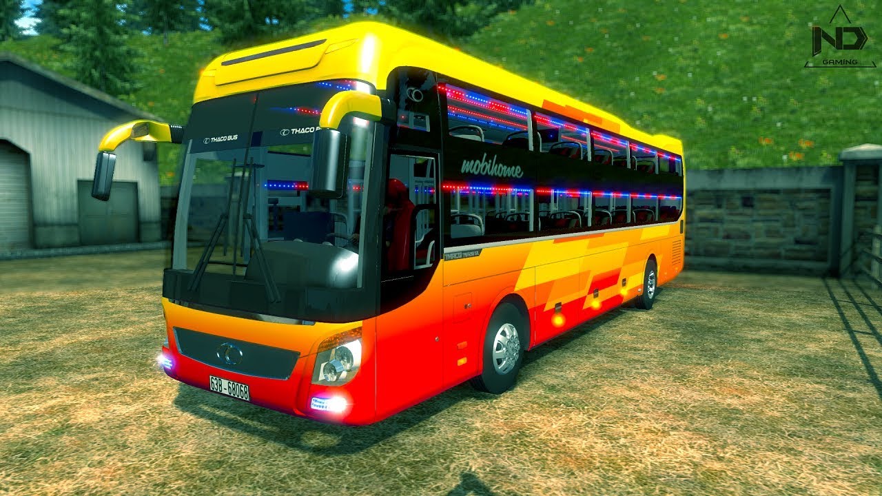 ETS2 - Trải nghiệm xe giường nằm Thaco Mobihome 2016 TB120SL | ND Gaming