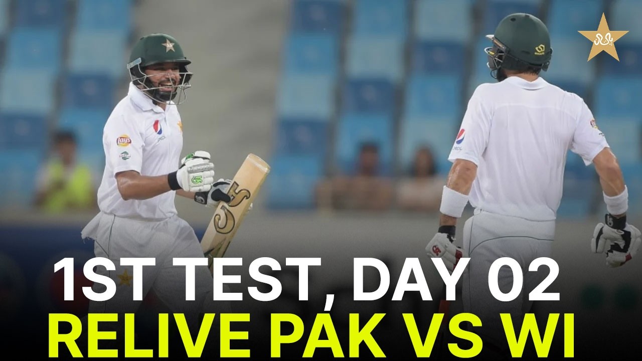 🔴 - 𝐑𝐄𝐋𝐈𝐕𝐄 | Pakistan vs West Indies | 1st Test | Day 2 | Test Series 2016 | M3L1K
