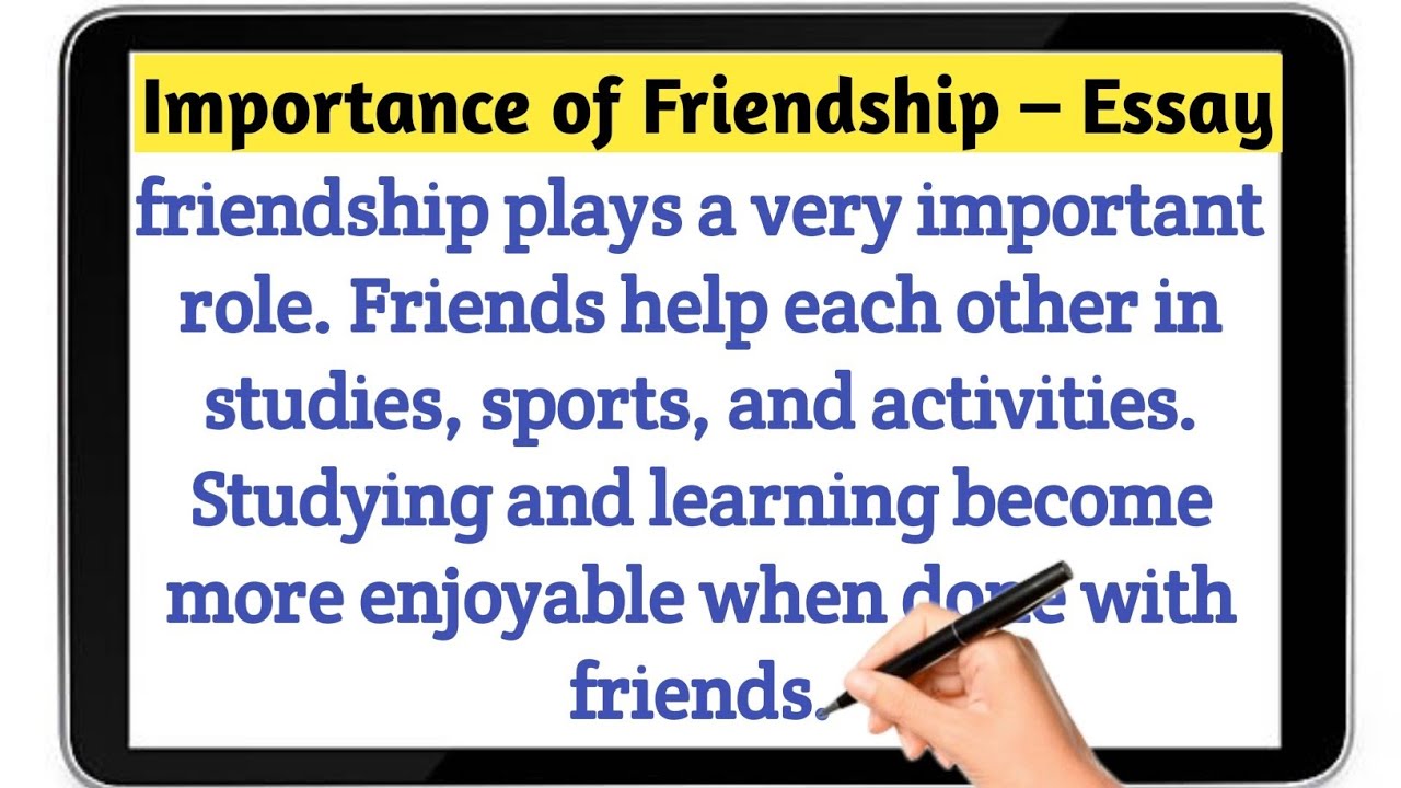 Importance of Friendship Essay in English | Simple & Easy for Students | 