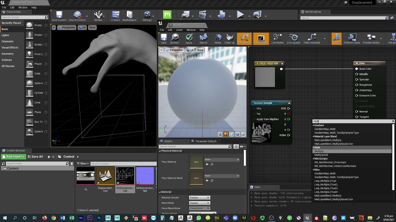 ZBrush to Unreal Engine Displacement and Normal Map Workflow