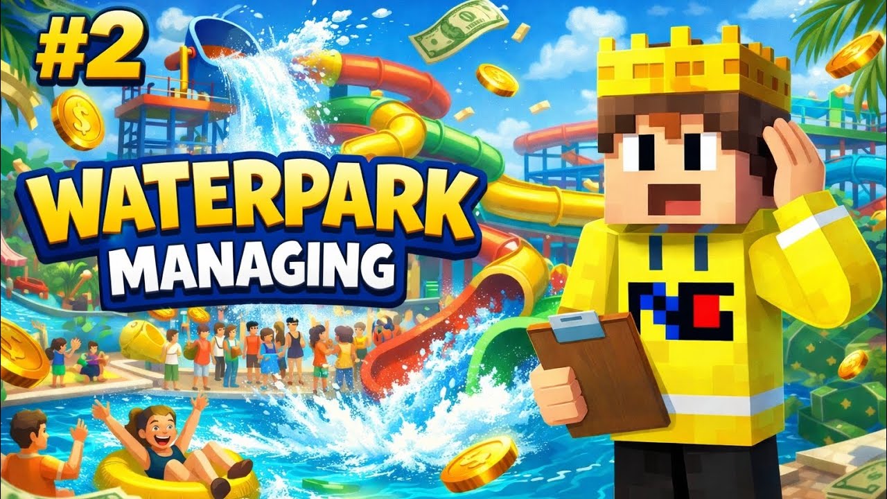I Played Waterpark Managing Again 😱 | Upgraded My Waterpark #2 | Waterpark simulator 