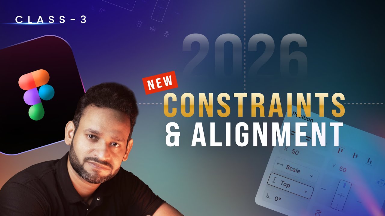 Мастер ограничений и выравнивания в Figma 2026 для начинающих | Занятие 3 #figma #uidesign #ai