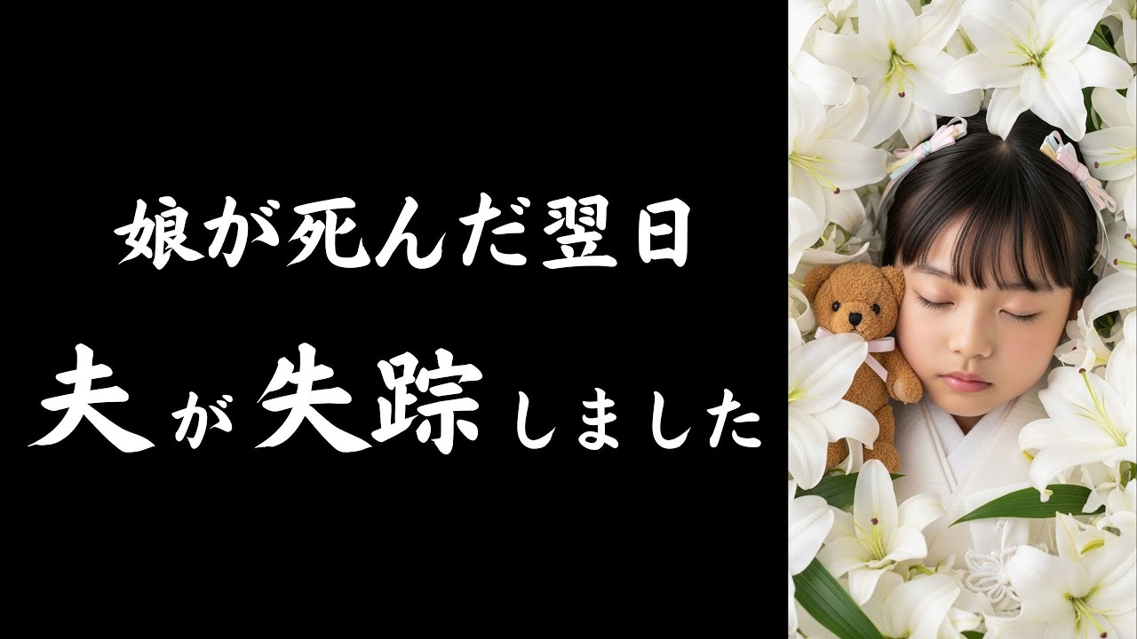 【本編】10才の愛する娘が死んだ翌日、夫が失踪しました。夫の引き出しからは「離婚届」と……