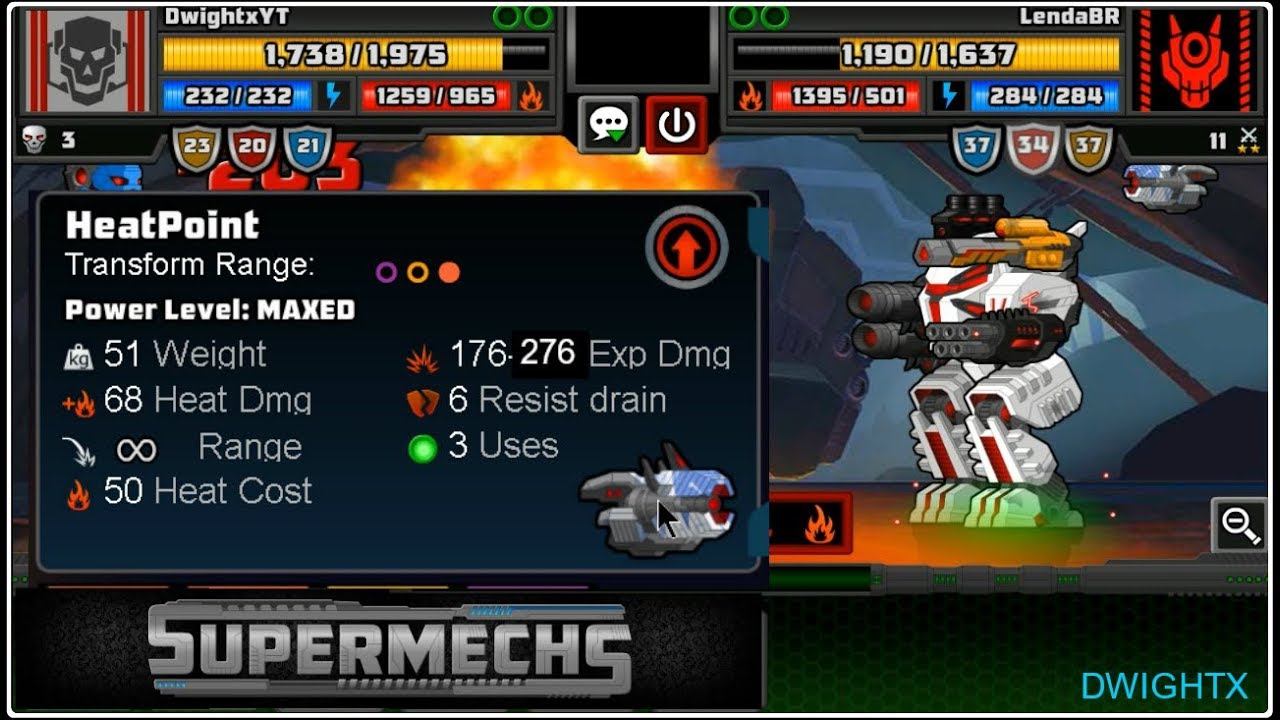 Supermechs⛅ TESTING📝 OP Heat Point Drone 🤖