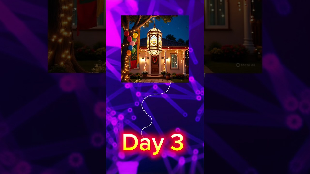 😍Day 3 Eid Milad un Nabi Home decoration #shorts  #decoration  #challenge