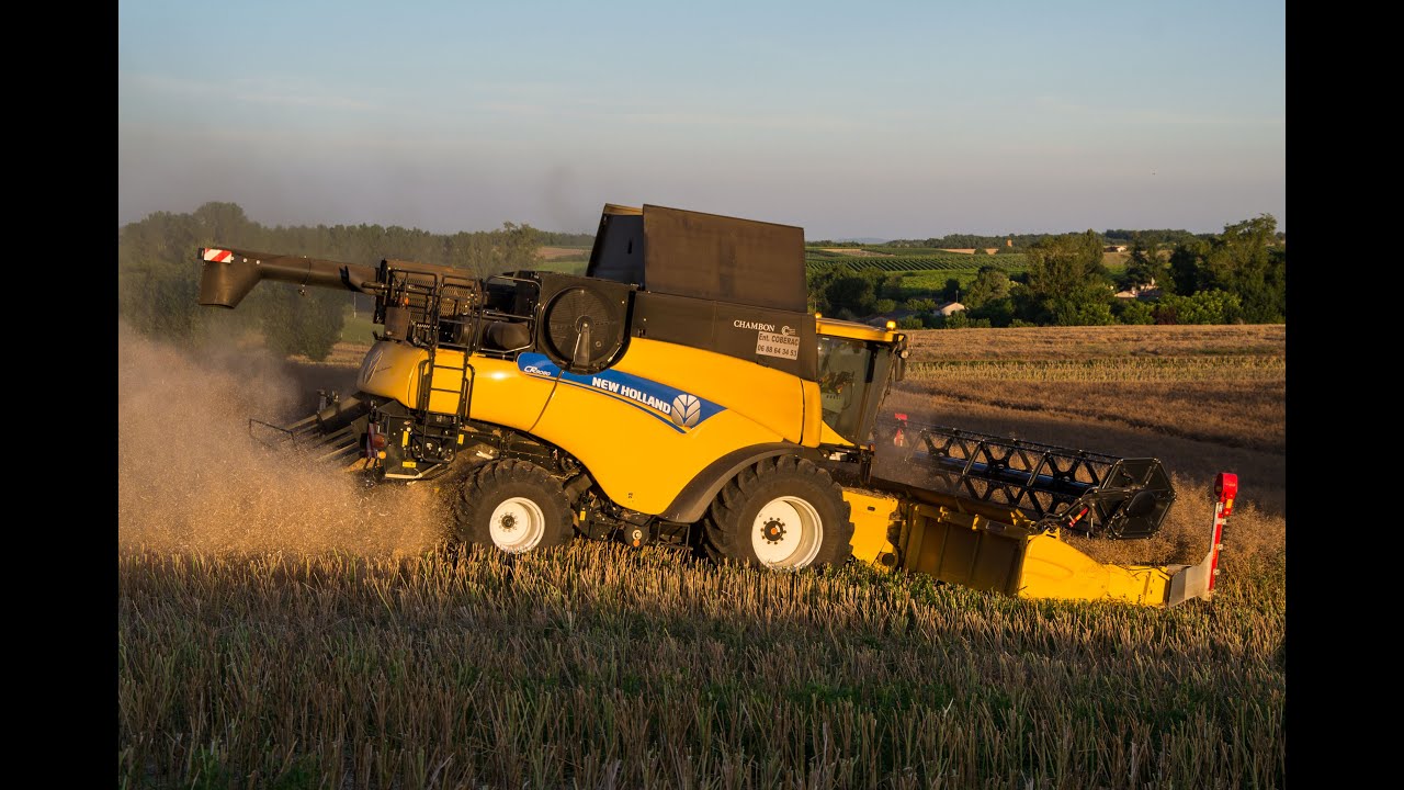 New Holland CR9080 - Moisson du colza - ETA Cobérac