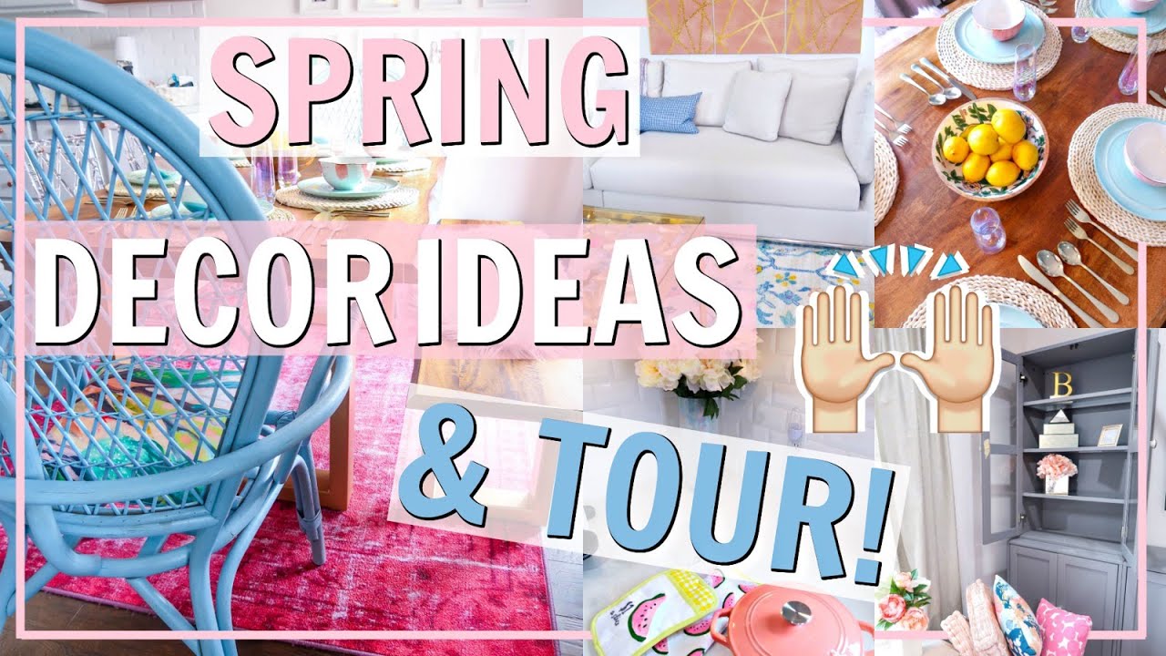 DECORATE WITH ME FOR SPRING 2019 AND HOME TOUR OF NEW SPRING DECOR! Alexandra Beuter