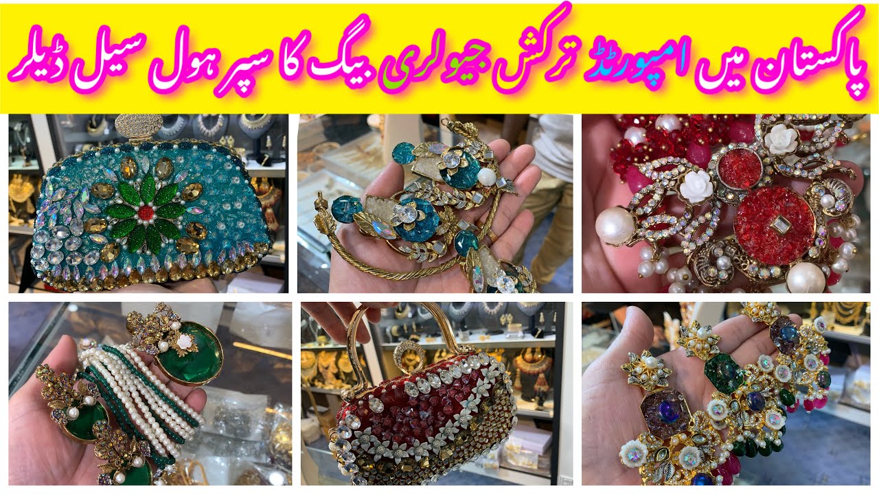 Turkish Jewellery Wholesaler Dealer In Pakistan | Designer Fancy Jewellery | Bridal Clutch Purse |