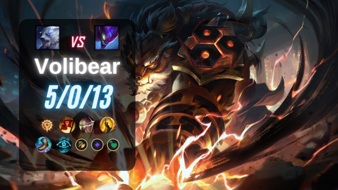 VOLIBEAR JUNGLE vs KHA'ZIX - EUW LoL Challenger Patch 14.4