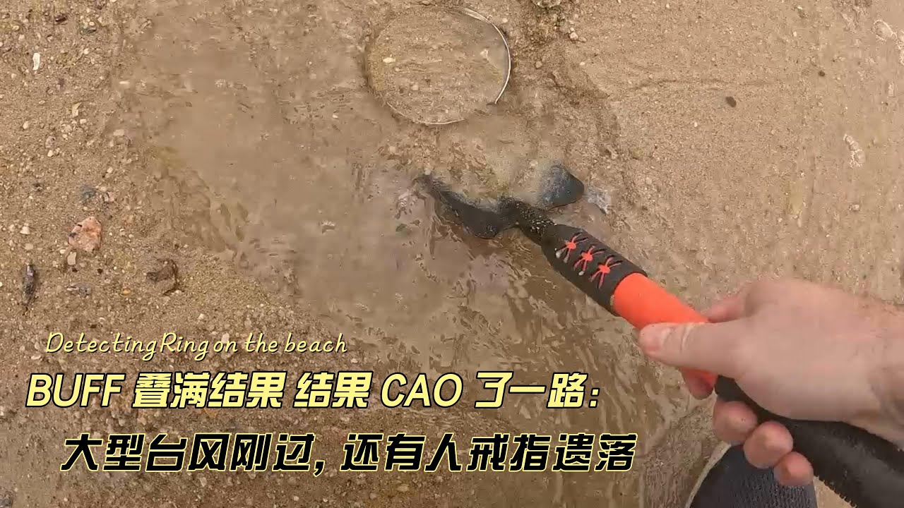BUFF叠满， 金属探测一次打脸实战 | Post-Typhoon Beach Hunt: Two Hours, Just Trash No Ring