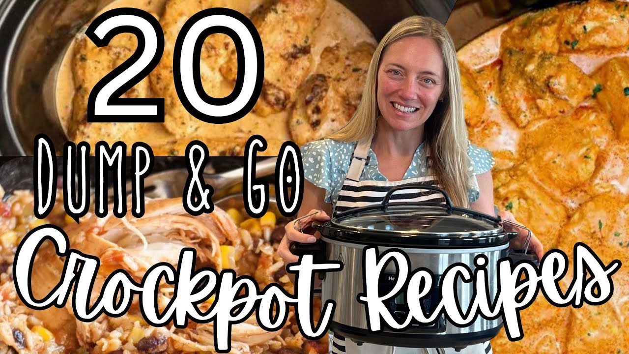 20 DUMP & GO CROCKPOT DINNERS | The Easiest Crockpot Recipes! | Molly Purcell