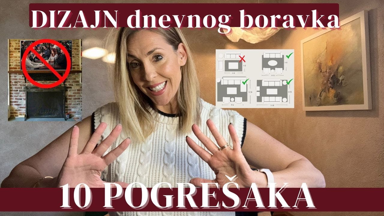 10 najčešćih pogrešaka u dizajnu dnevnog boravka koje morate izbjeći