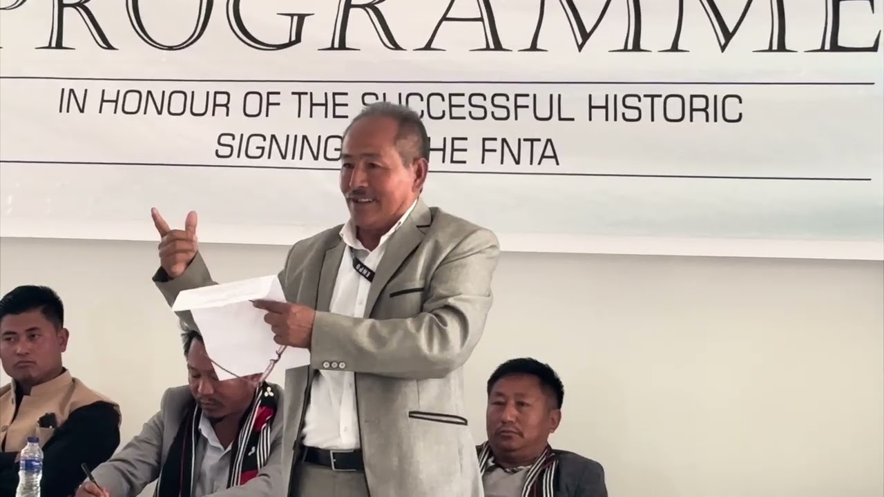 Shri. Andrew Phankiu Tikhir, VP ENPO ~ Briefing on FNTA.