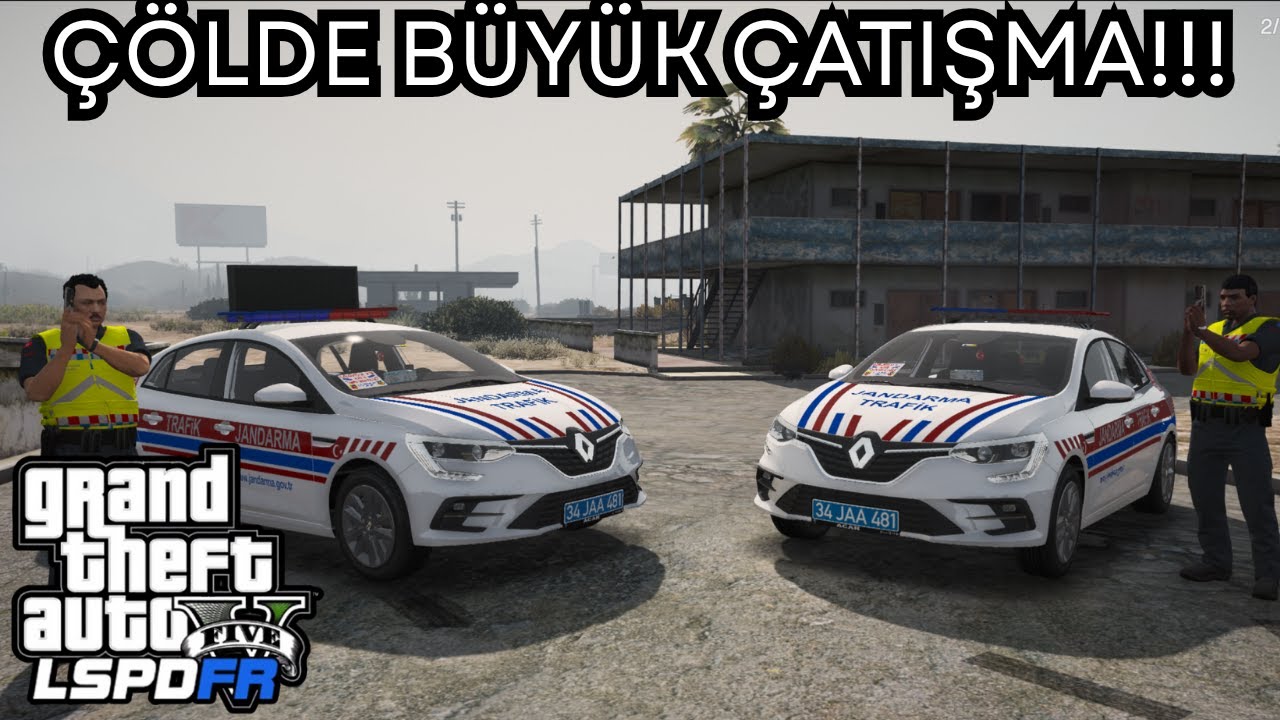 ÇÖLDE BÜYÜK ÇATIŞMA!!!-  JANDARMA TRAFİK MODU - GTA 5 LSPDFR
