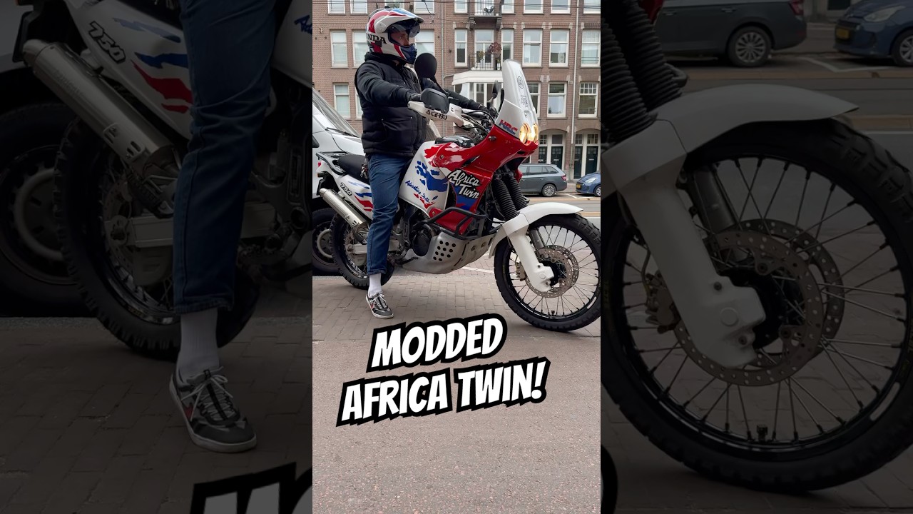 One of the best bikes ever. The Honda XRV750 Africa Twin 🔥😍 #honda #xrv750 #africatwin