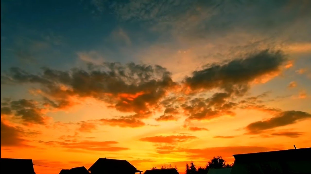 Beautiful Sunset Clouds Moving Background Time Lapse Music #1
