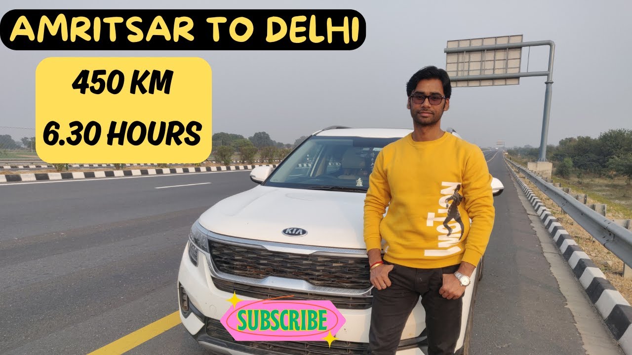 Amritsar To Delhi Via Moga-Barnala-Sangrur-khanauri-Kharkhoda | Road Condition is good | Enjoyed 😍