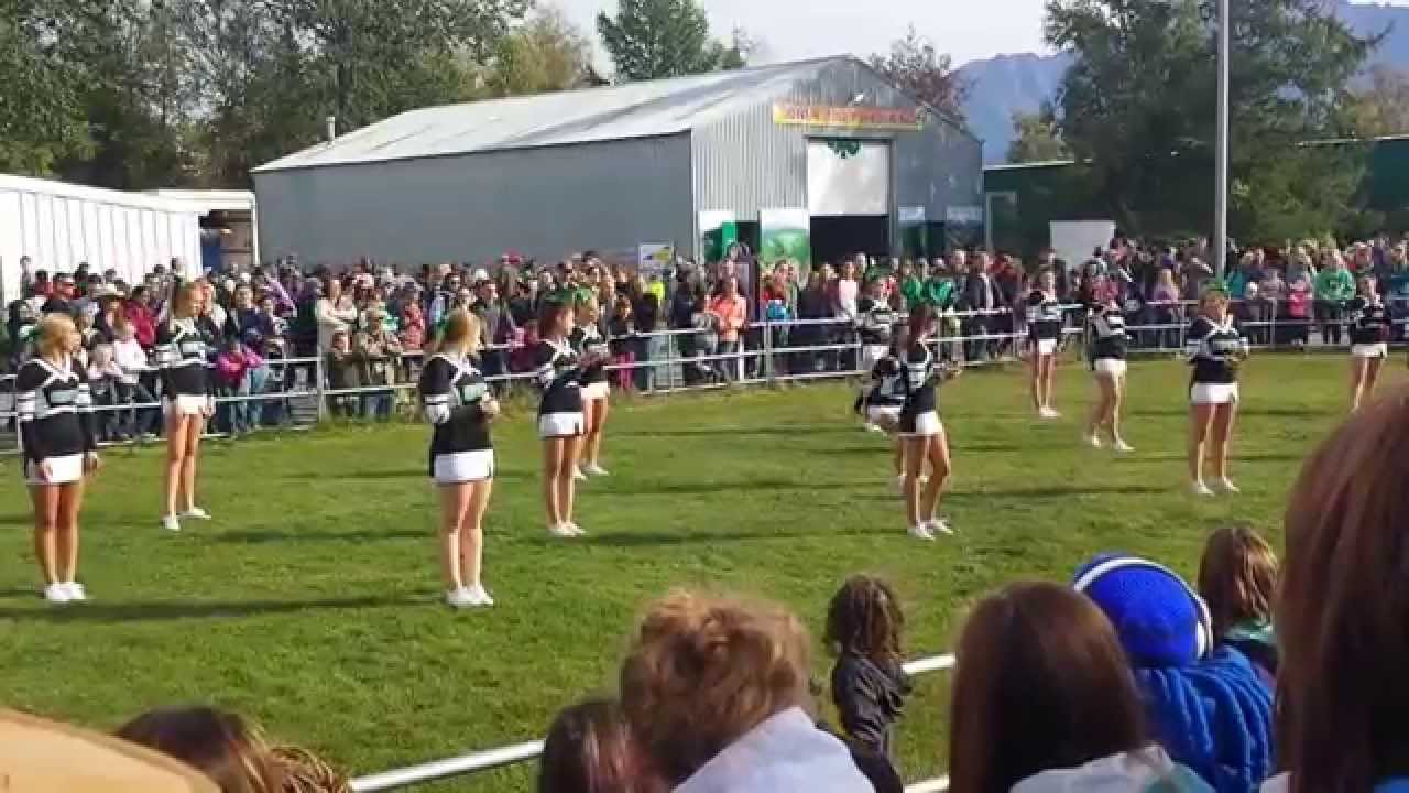 Colony High Cheerleaders performing at Alaska State Fair 2015 (part 2)