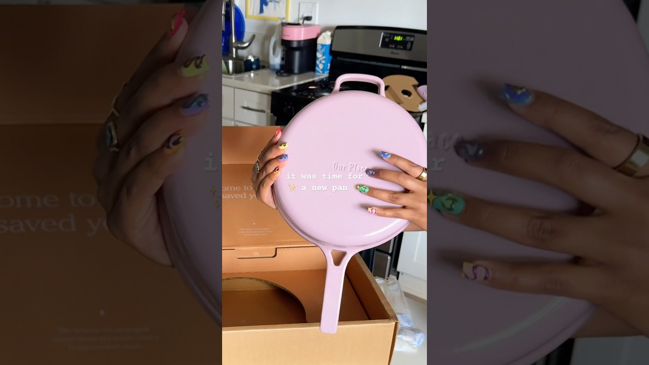Unboxing My First Our Place Pan ✨ #ourplace #castironskillet #unboxing shorts