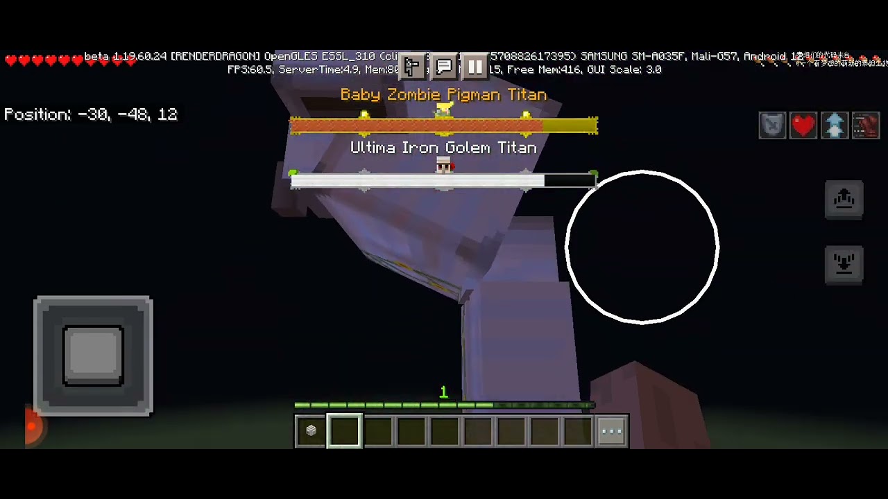 Ultima Iron Golem Titan vs Baby Zombie Pigman Titan