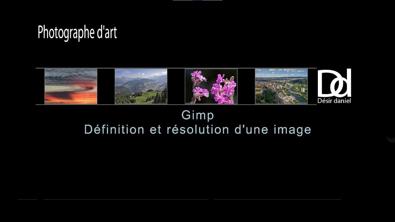 Définition et résolution d'une image avec Gimp