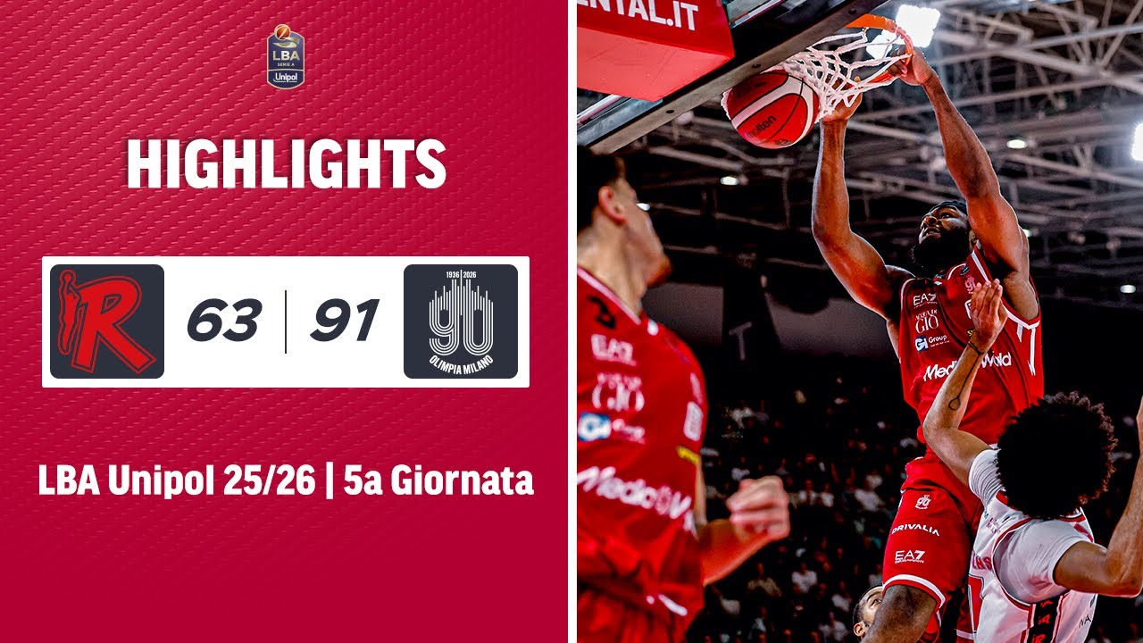 Reggio Emilia - Olimpia Milano Extended Highlights