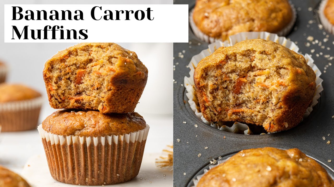 EASY Banana Carrot Muffins (One Bowl!)