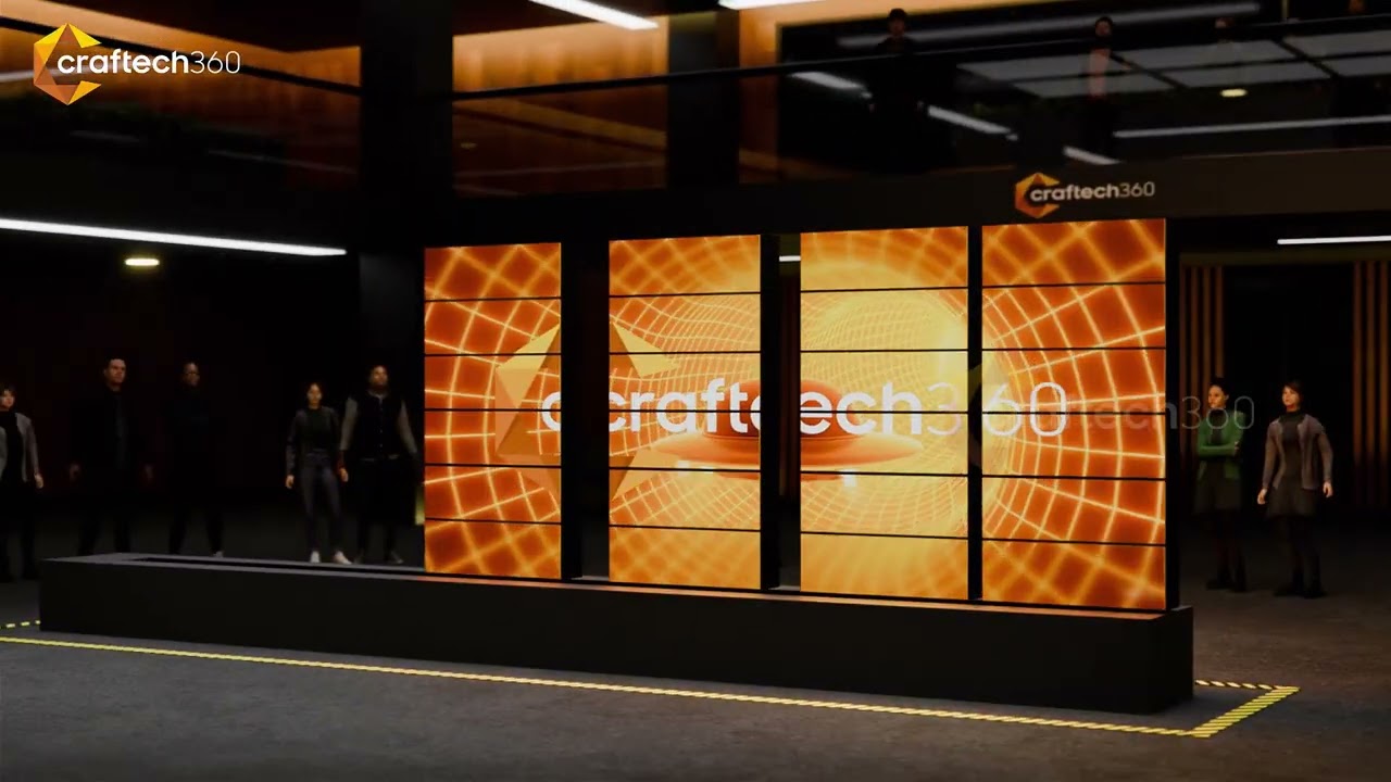 Sliding DNA 👀 #kineticdisplay #leddisplay #slidingscreen #rotatingled #events #craftech360