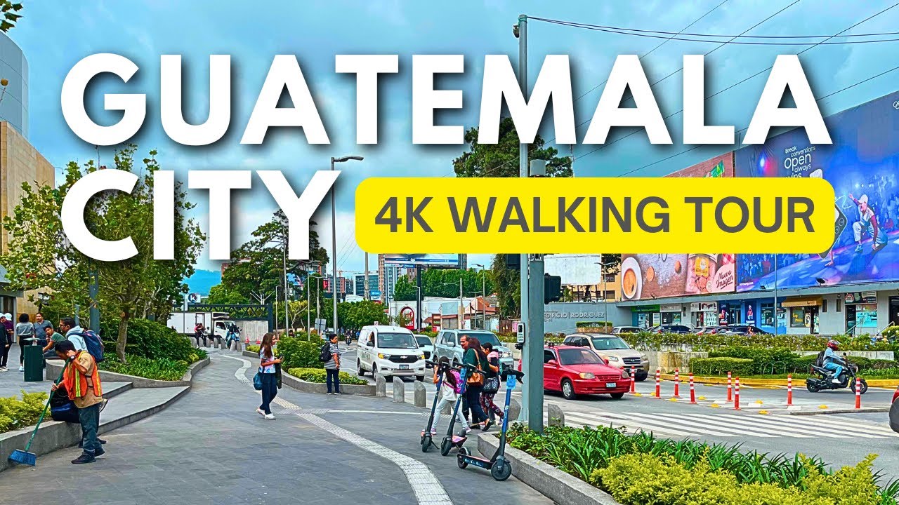 Guatemala City, Guatemala 🇬🇹 - 109 minutes walk in the beautiful Zona 10 - 4K Walking Tour