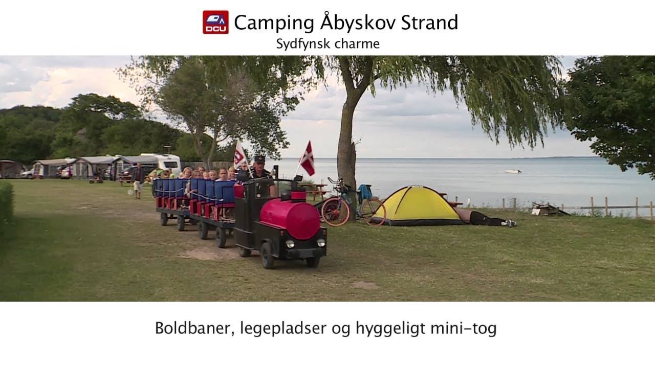 Vi besøger DCU-Camping Åbyskov Strand ved Svendborg.