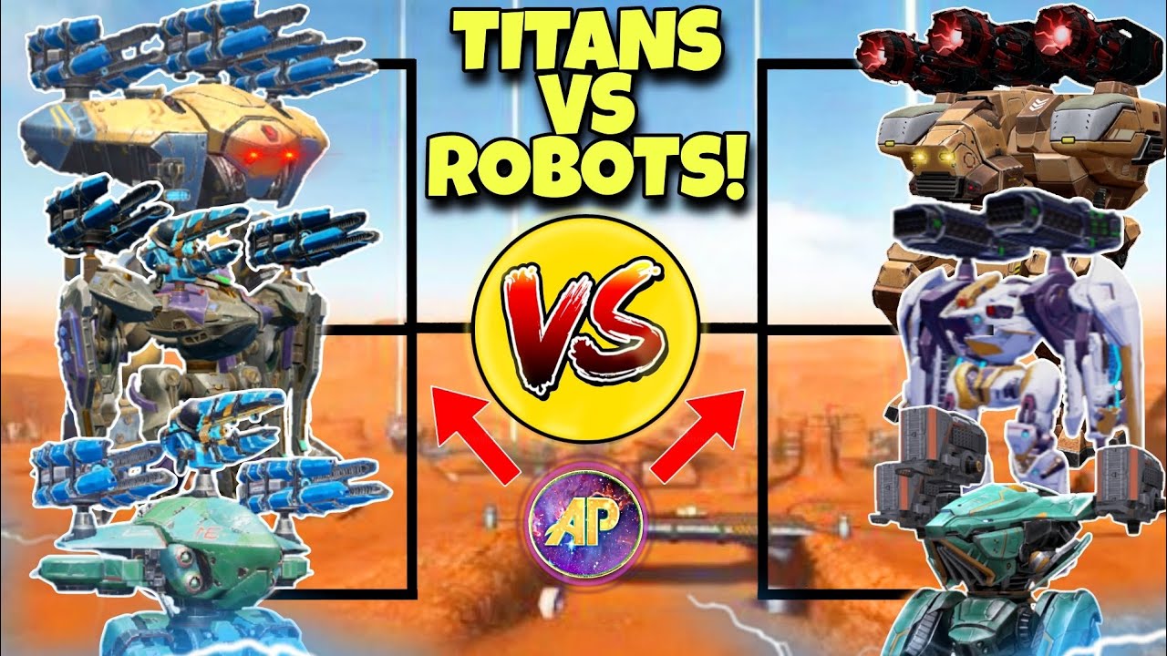 🔥 ROBOTS VS TITANS ALL OUT DAMAGE COMPARISON! || WAR ROBOTS WR ||