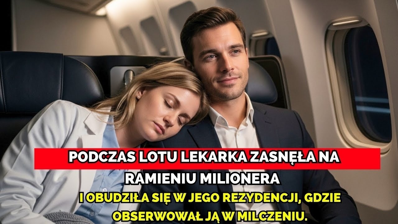 Podczas lotu lekarka zasnęła na ramieniu milionera — obudziła się w jego milczącej rezydencji.