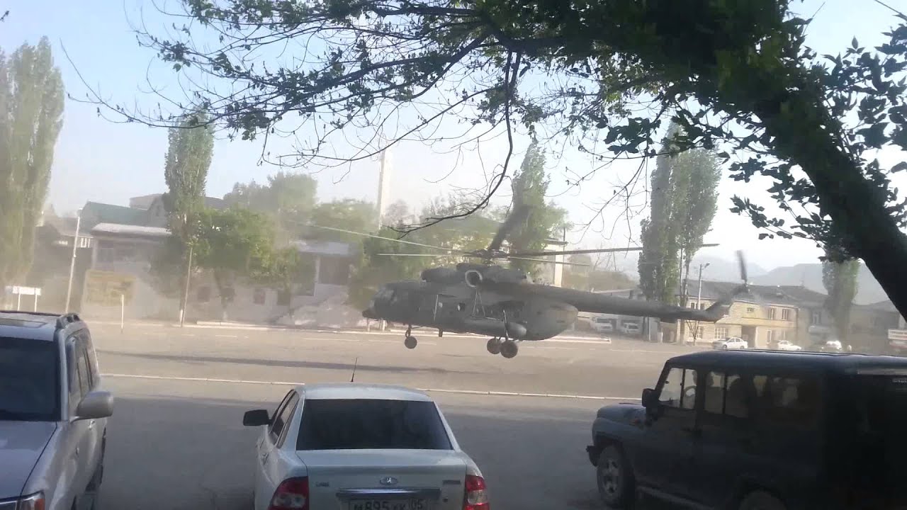 Вертолет в Гунибе