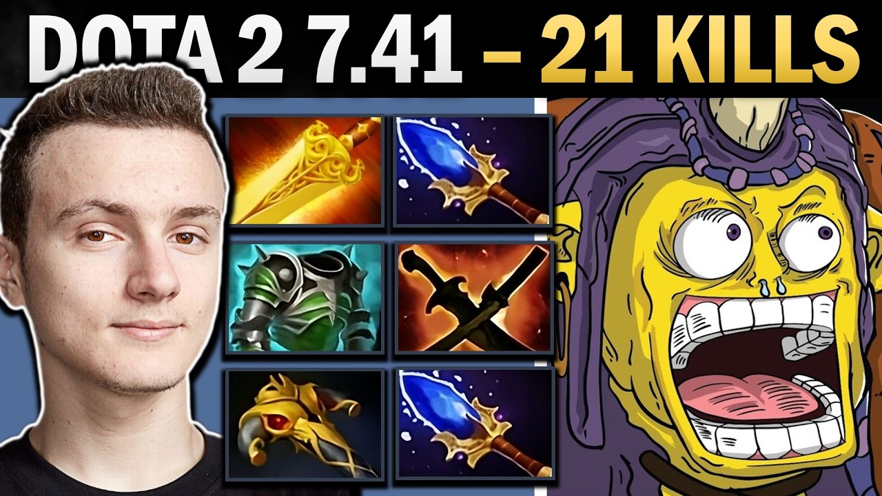 Alchemist Dota 2 7.41 with 21 Kills and Cuirass - Dota Gameplay