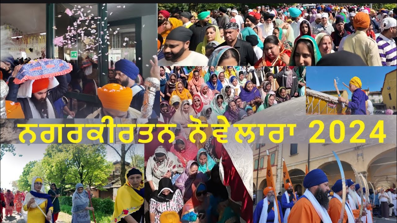Nagar kirtan ।Gurudwara Singh Sabha Novellara ।Reggio Emilia ।2024 ।Anandpuria ।Europe Nagar kirtan
