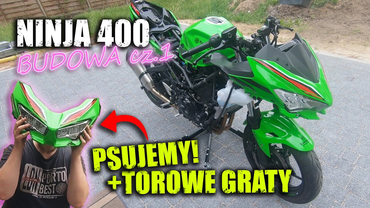 Ninja 400 - Budowa torówki cz.1 | Psujemy sprawny motocykl!