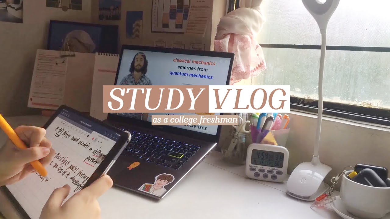 college study vlog: days in online school 📋